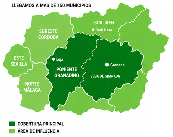 Mapa de cobertura Radio Genil